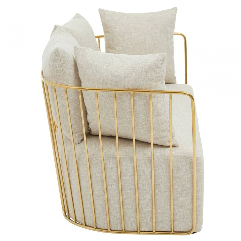 Flora Two Seat Fabric Sofa