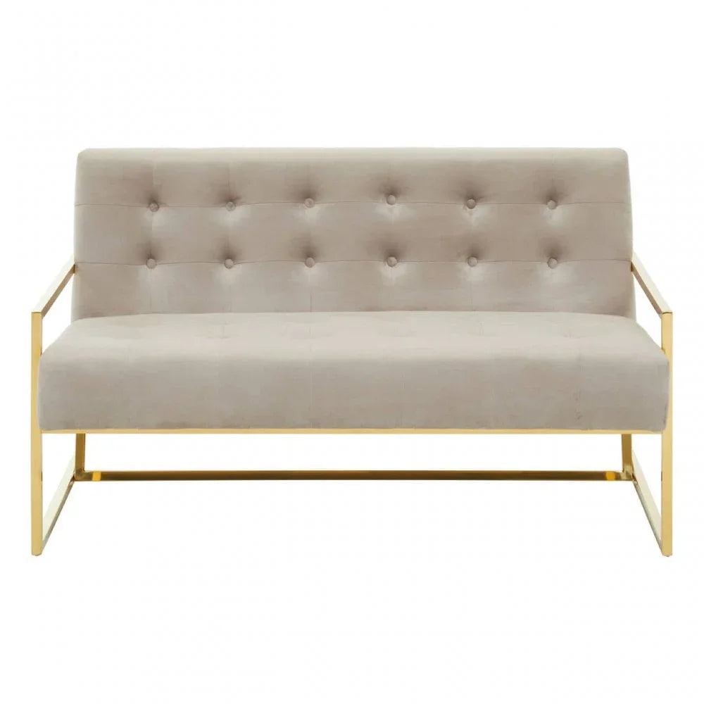 Flora Two Seat Velvet Sofa