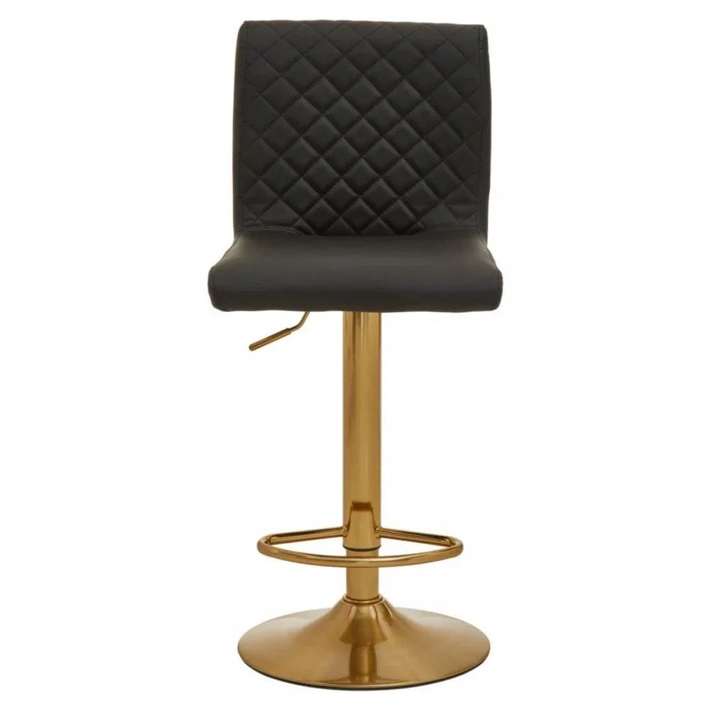 Elara Black And Gold Bar Stool