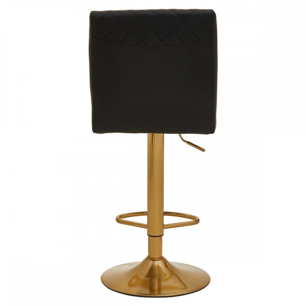 Elara Black And Gold Bar Stool