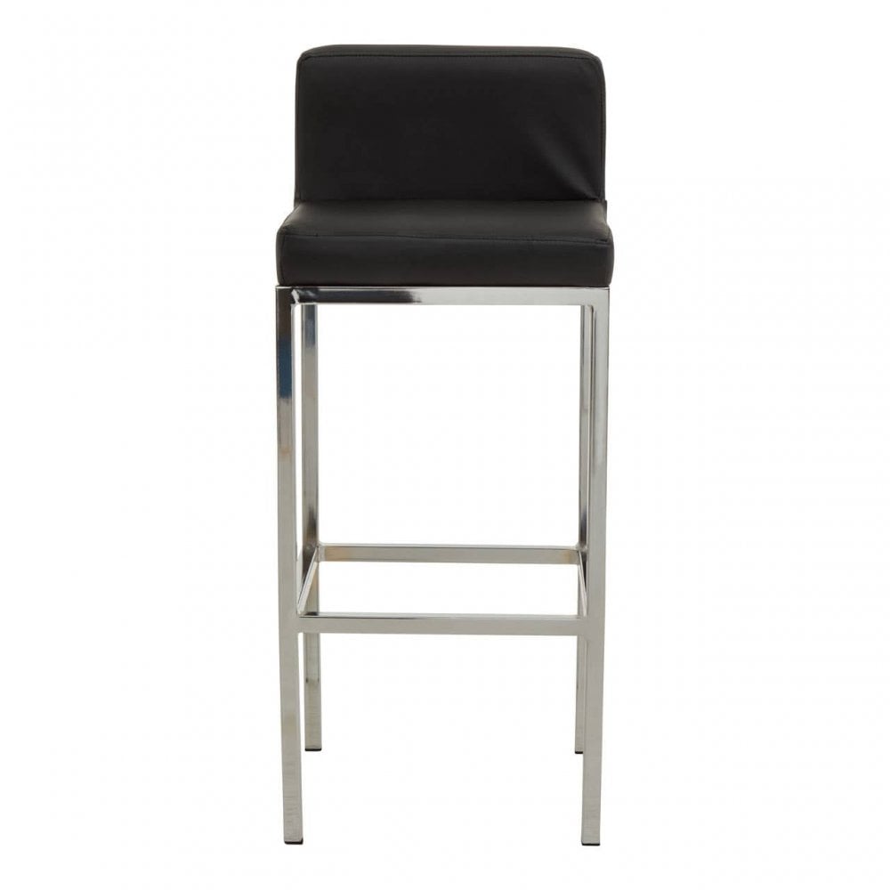 Elara Black Pu Bar Chair