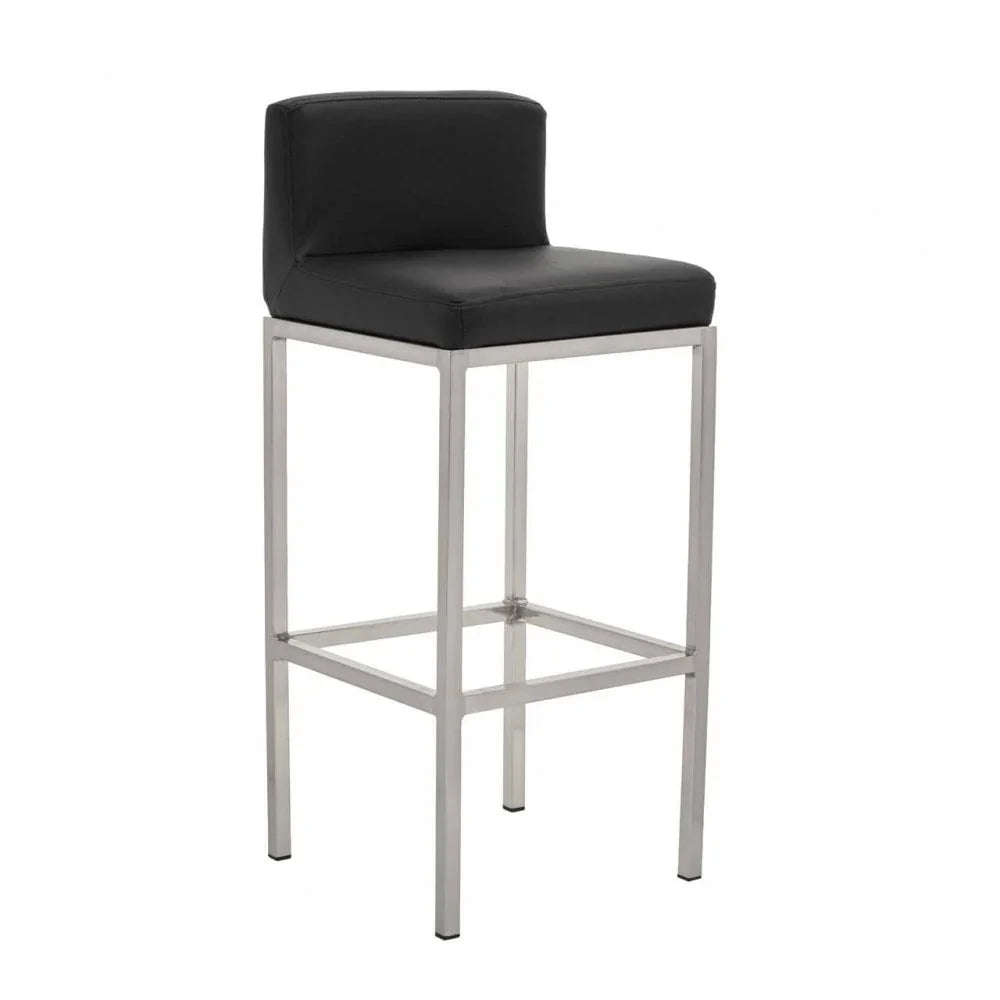 Elara Black Pu Bar Chair