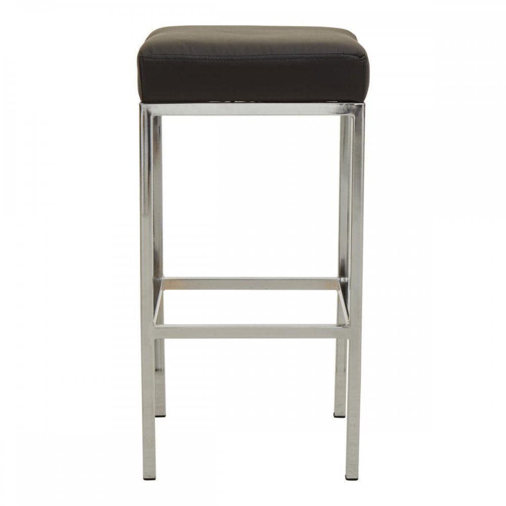 Elara Black Pu Bar Stool