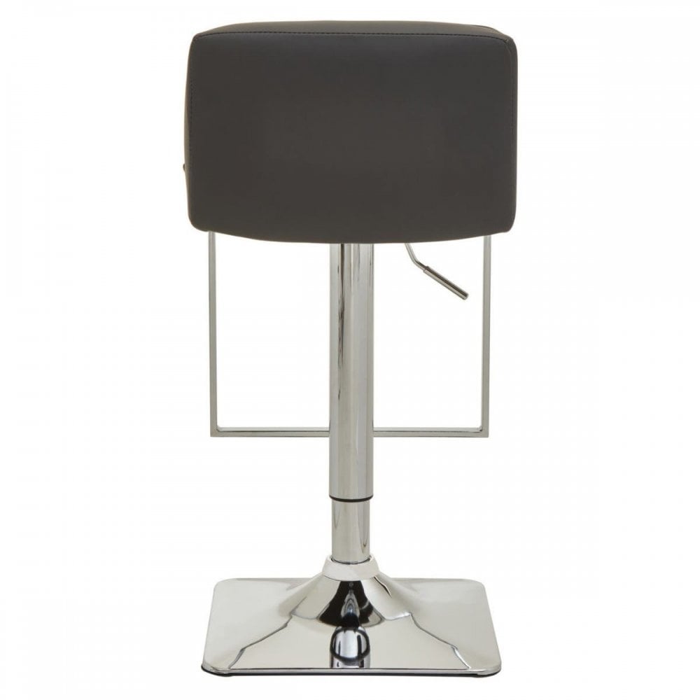 Elara Dark Grey And Square Base Bar Stool