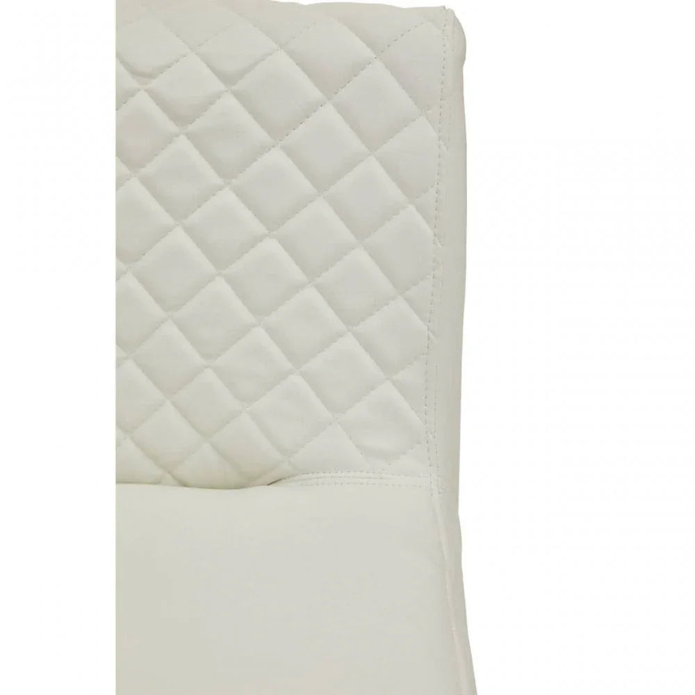 Elara White And Gold Bar Stool