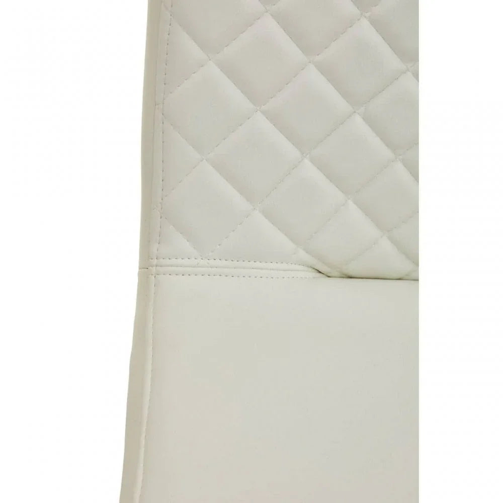 Elara White And Gold Bar Stool