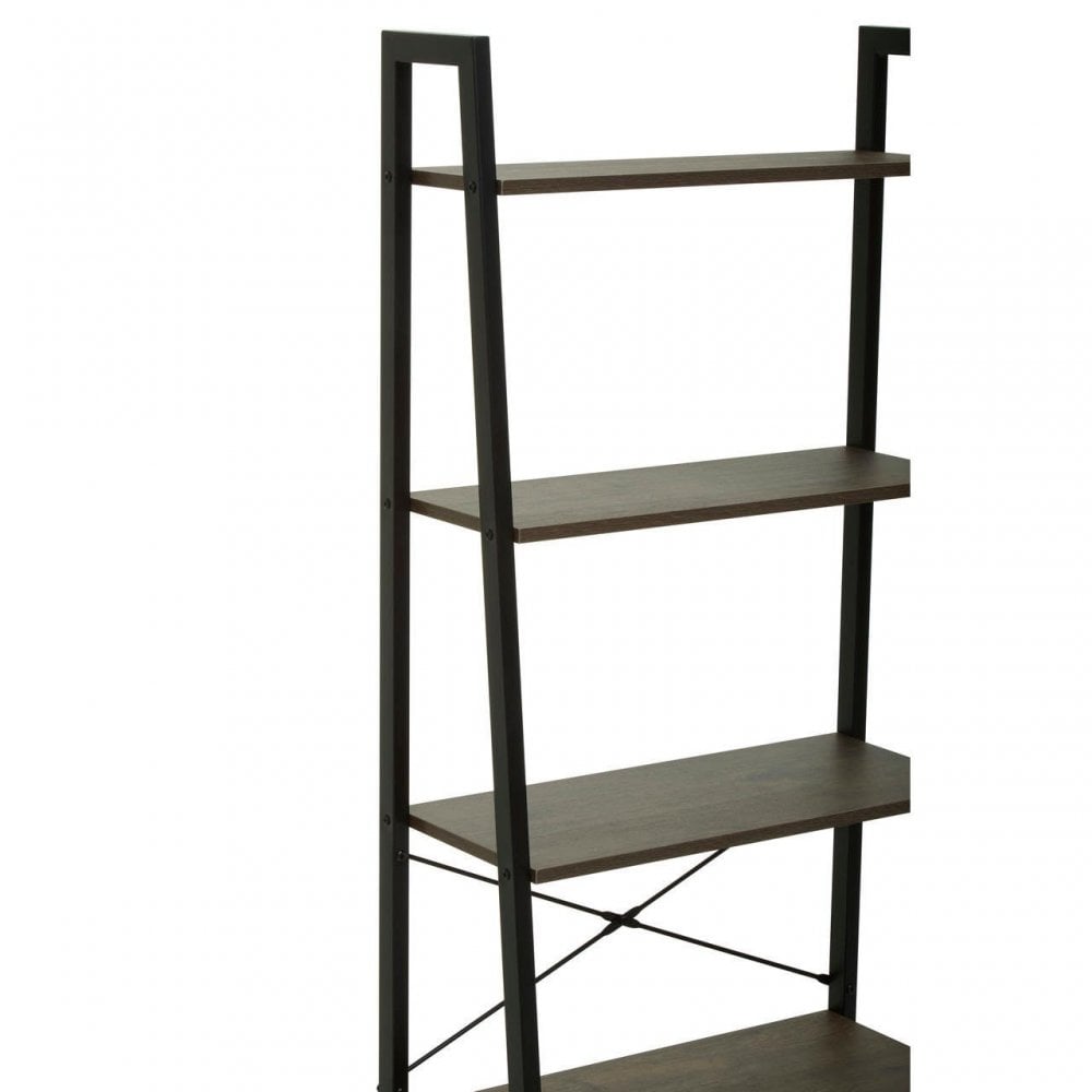 Hawthorn Five Tier Veneer Ladder Shelf Unit