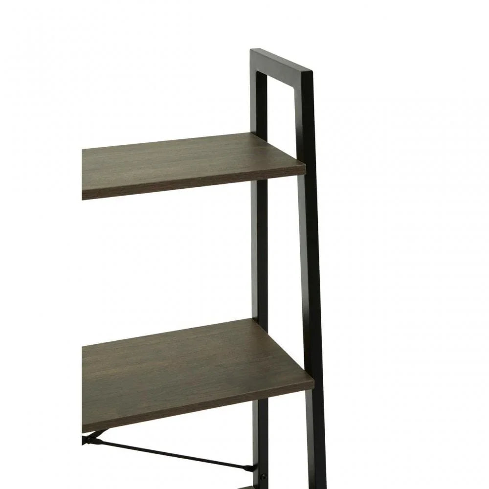 Hawthorn Four Tier Veneer Ladder Shelf Unit