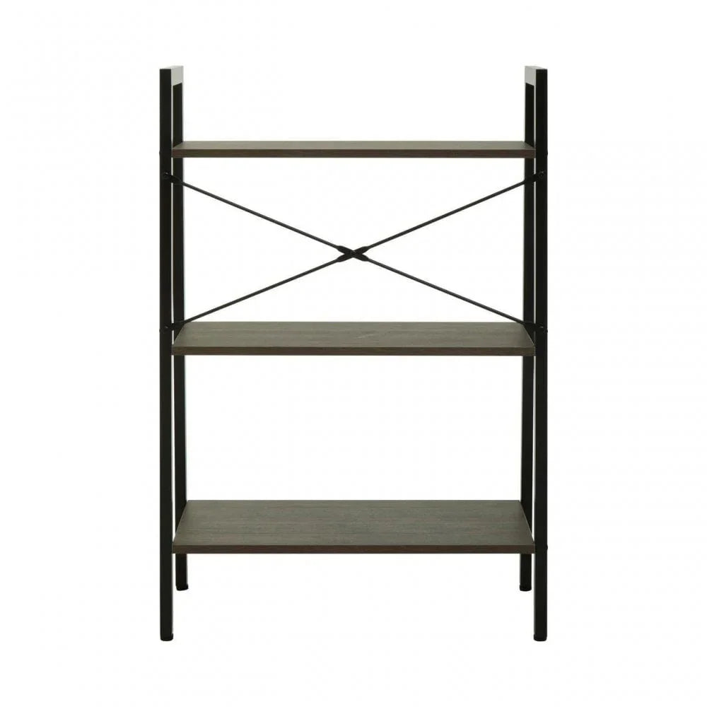 Hawthorn Three Tier Veneer Ladder Shelf Unit
