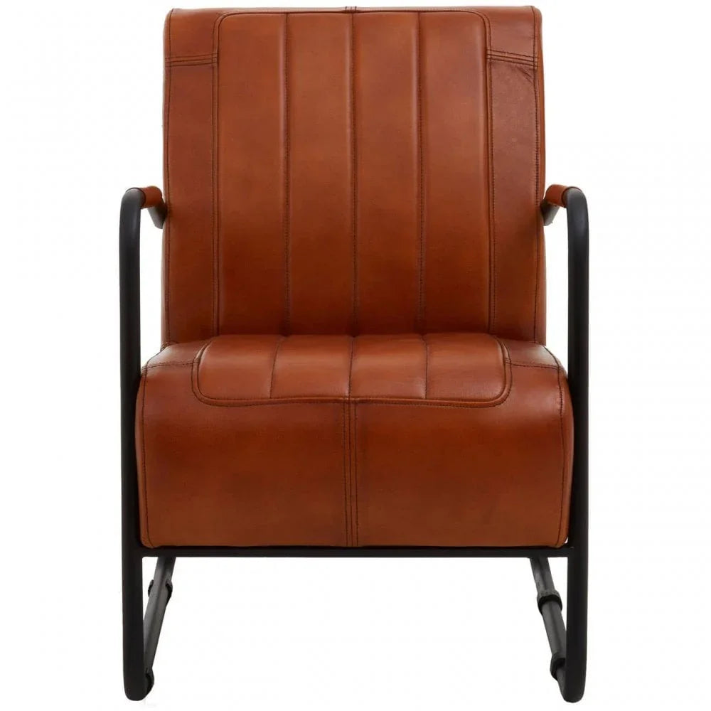 Bison Leather Armchair