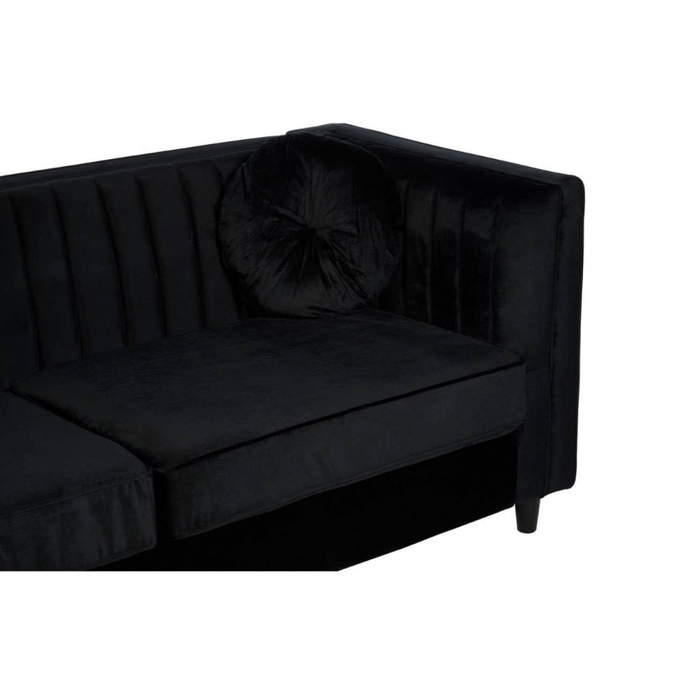 Farrah Three Seat Velvet Sofa