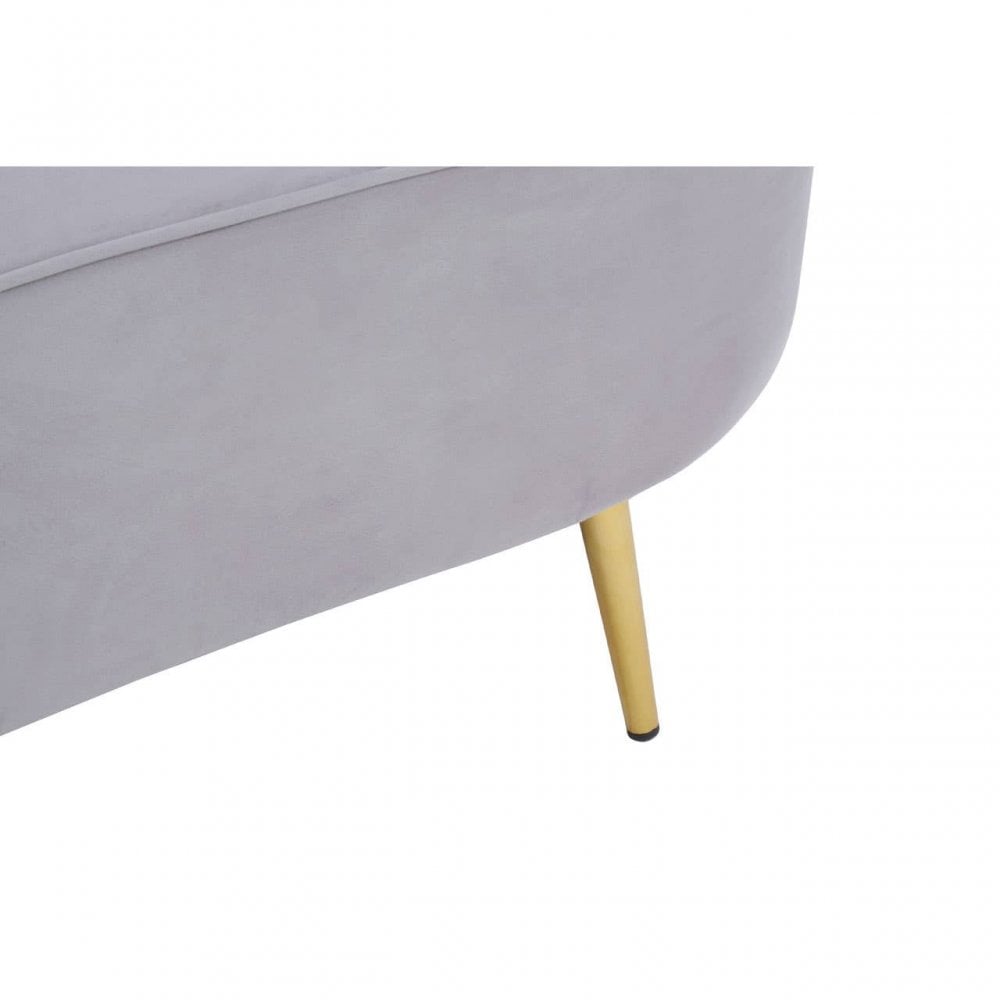 Selina Left Arm Velvet Chaise