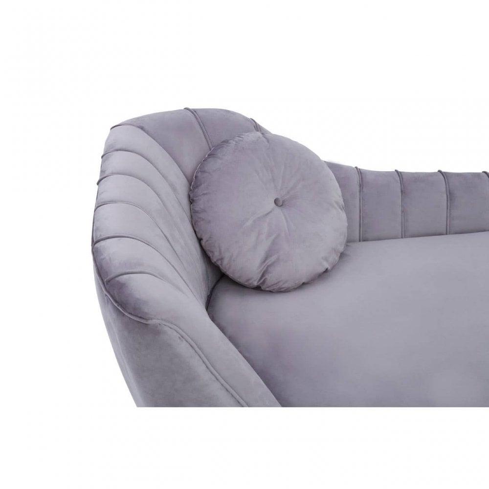 Selina Left Arm Velvet Chaise