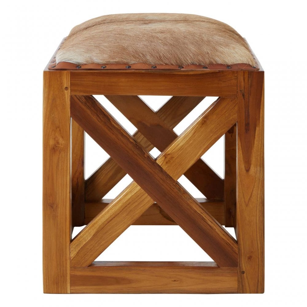 Alden Leather Stool