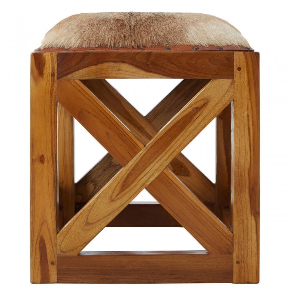 Alden Leather Stool