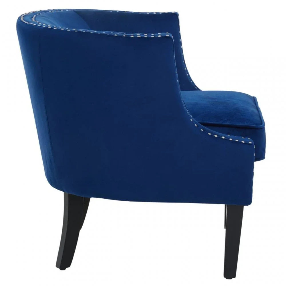 Elyse Velvet Studded Chair