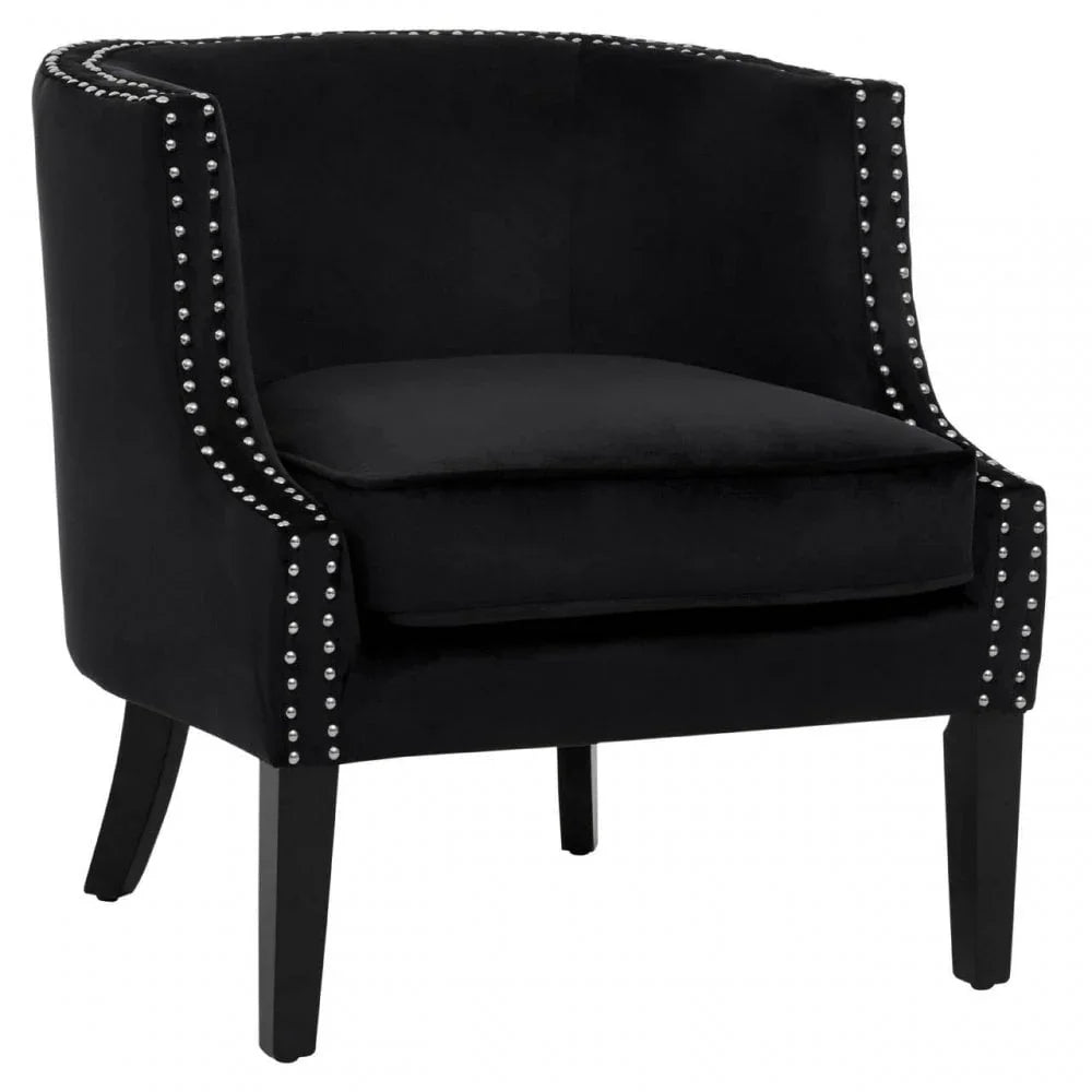 Elyse Velvet Studded Chair