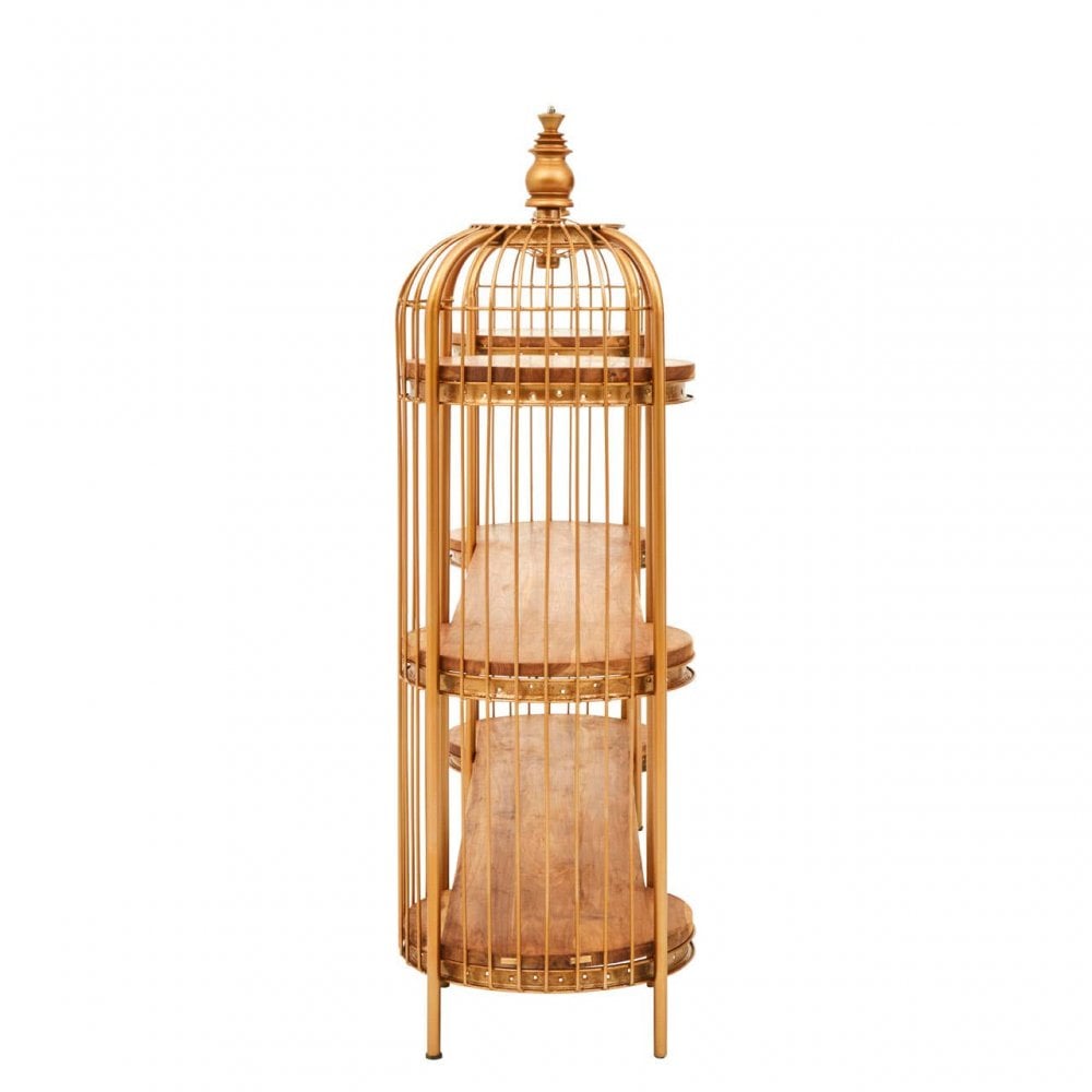 Cameron Long Birdcage Shelf Unit