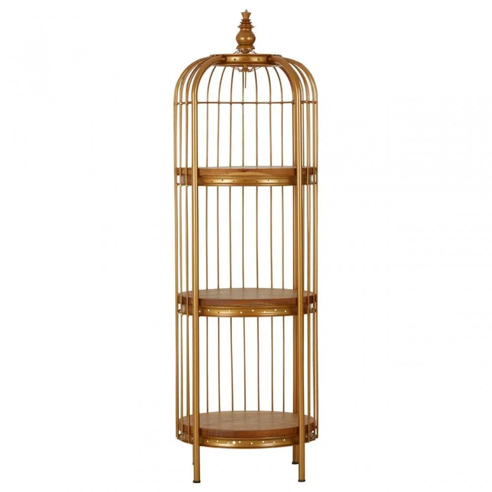 Cameron Small Finish Birdcage Shelf Unit