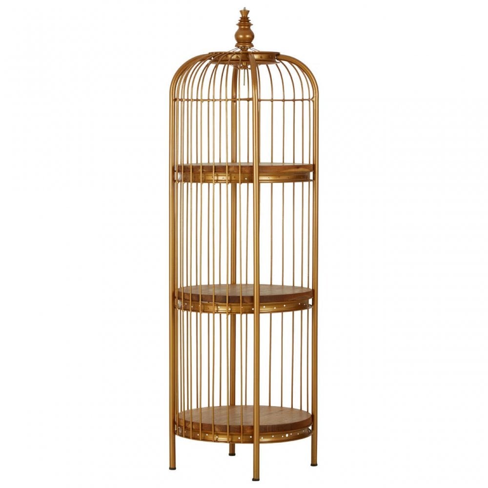 Cameron Small Finish Birdcage Shelf Unit