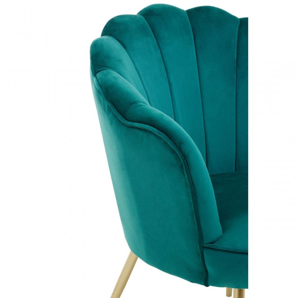 Marlow Velvet Scalloped Chair