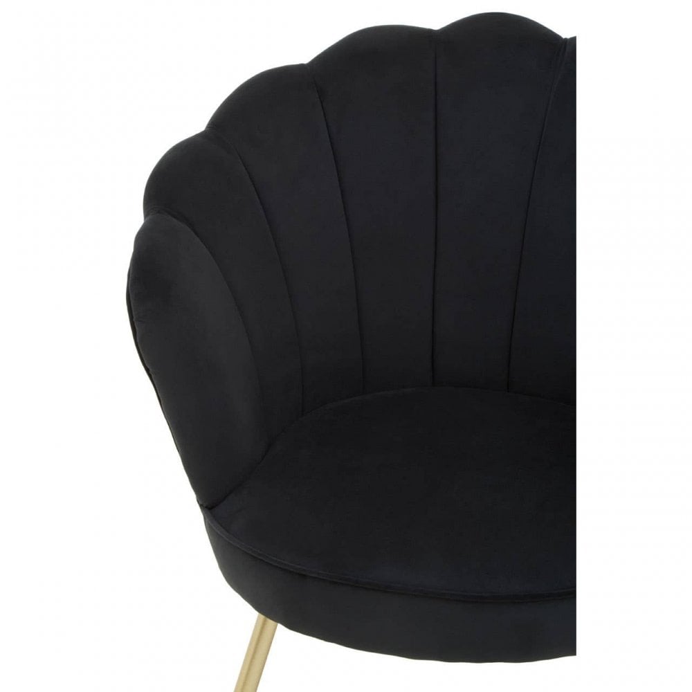 Marlow Velvet Scalloped Chair