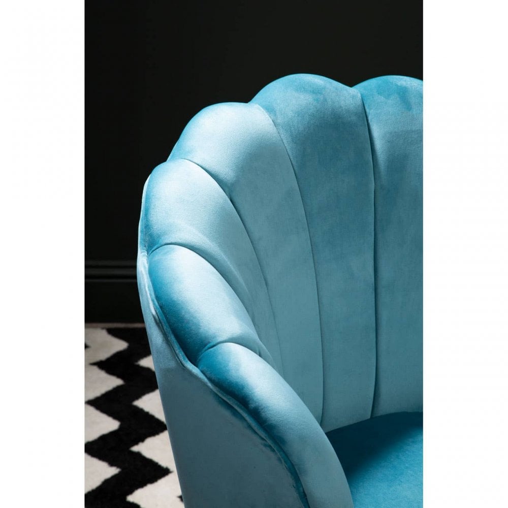 Marlow Velvet Scalloped Chair