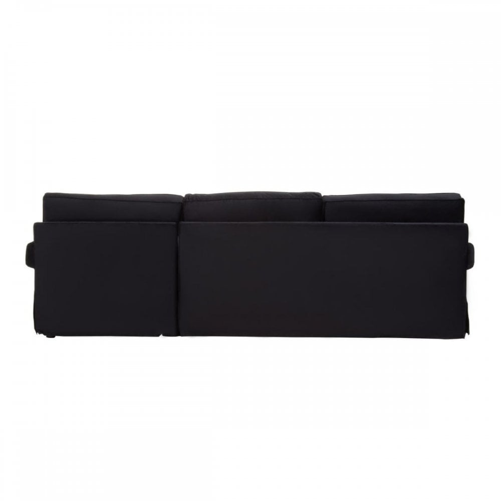 Camden Three Seat Velvet Chaise Sofa
