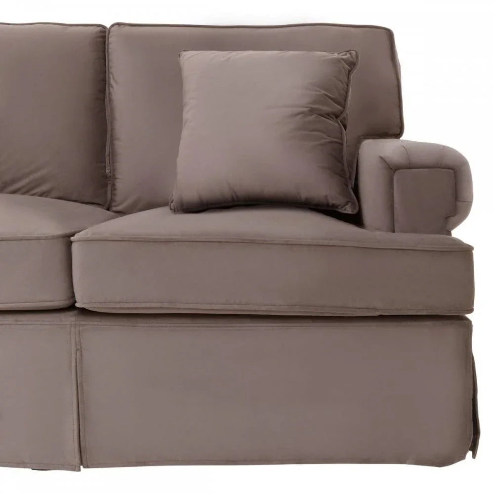 Camden Three Seat Velvet Sofa