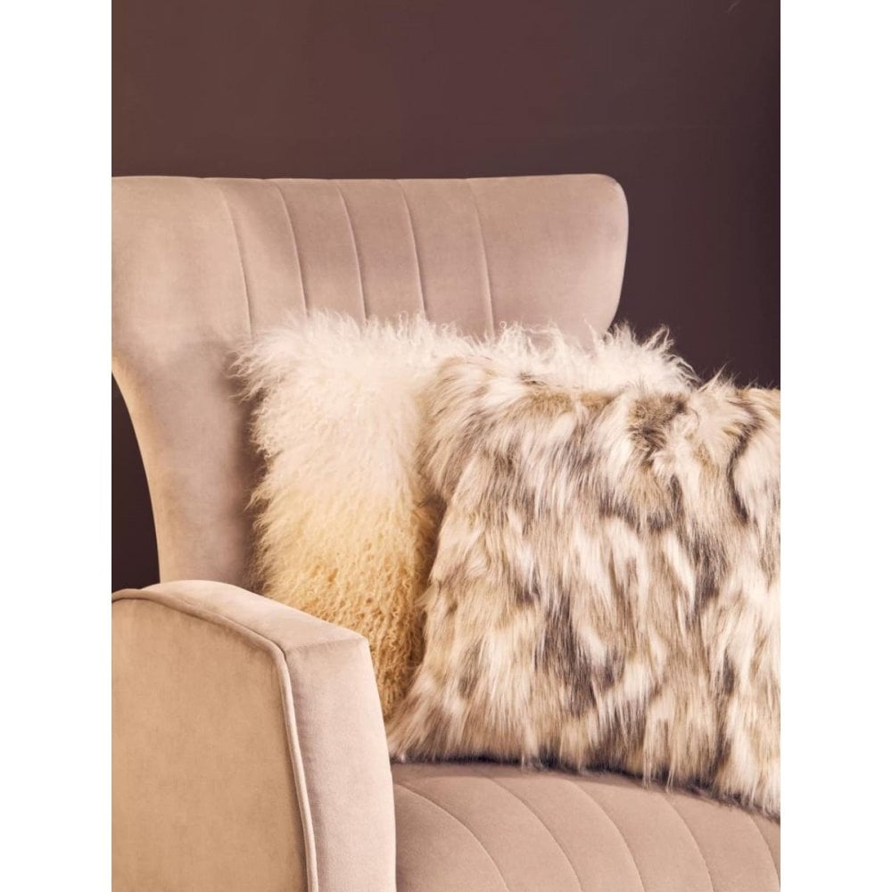 Elara Velvet Accent Chair With Gold Finish Legs