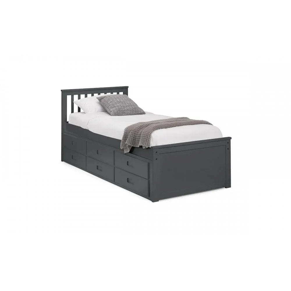 Maisie Bed With Underbed And Drawers - Anthracite