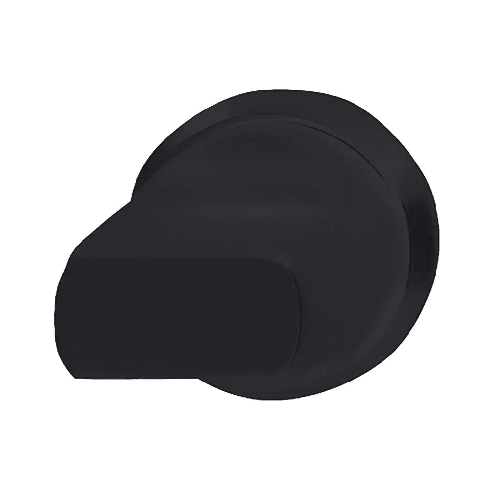 Matte black round wall hook with flat end, modern minimalist design