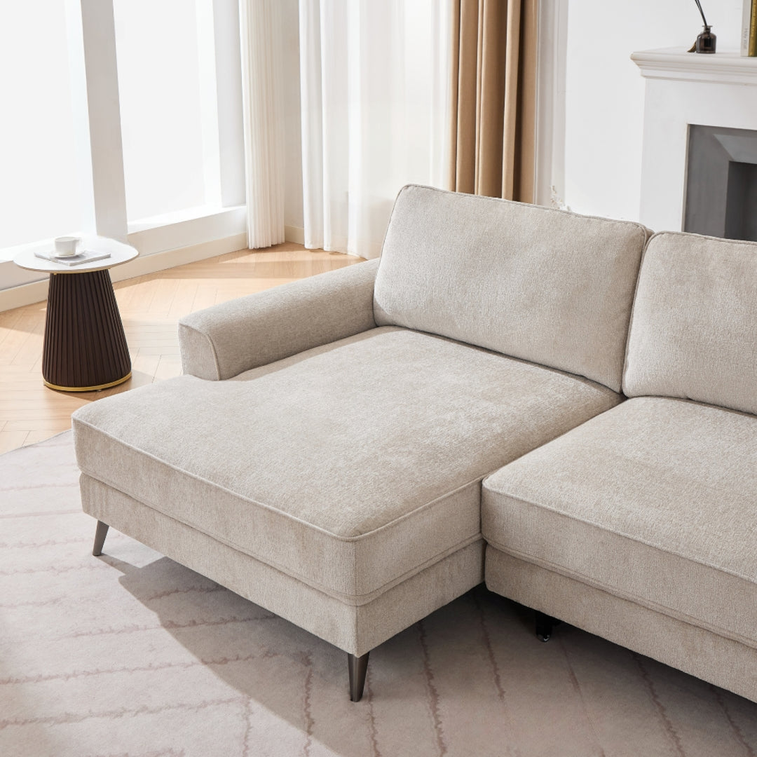 Thurso RHF Power Bed Sectional - Beige