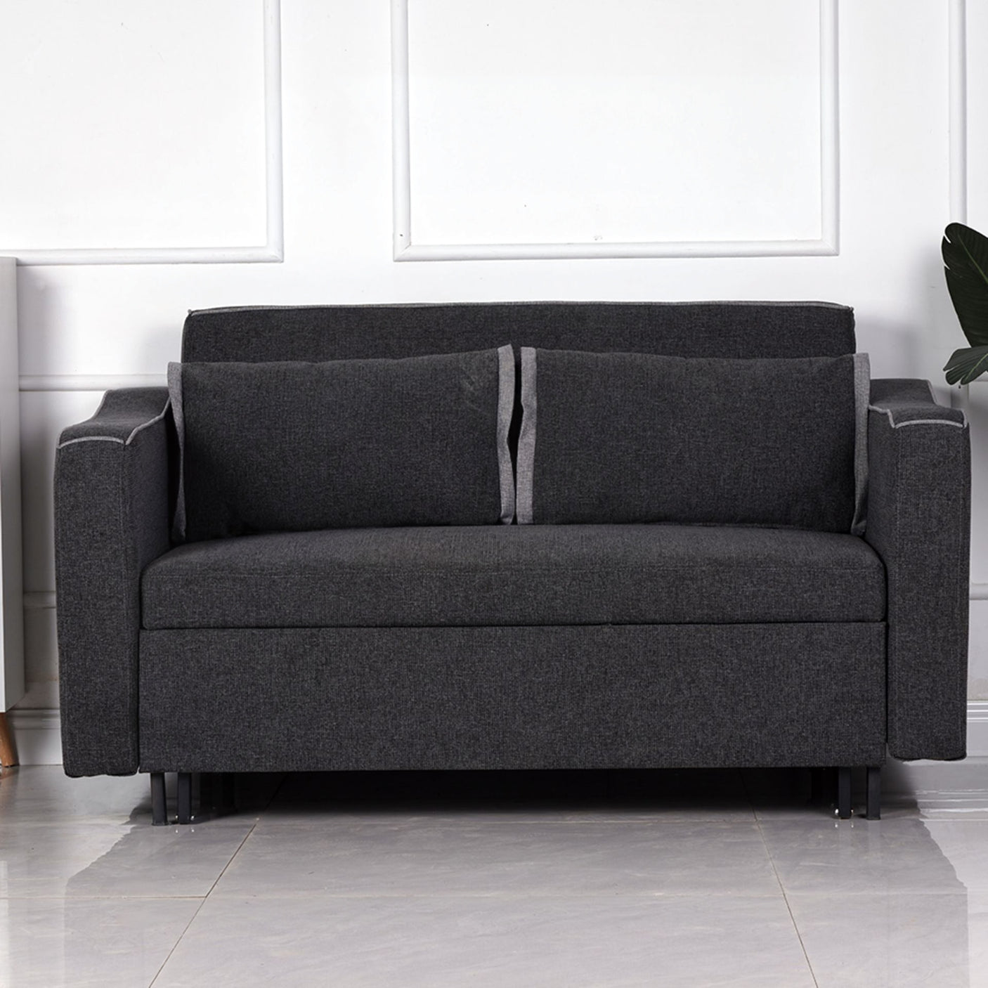 Aspen Sofa Bed - Charcoal