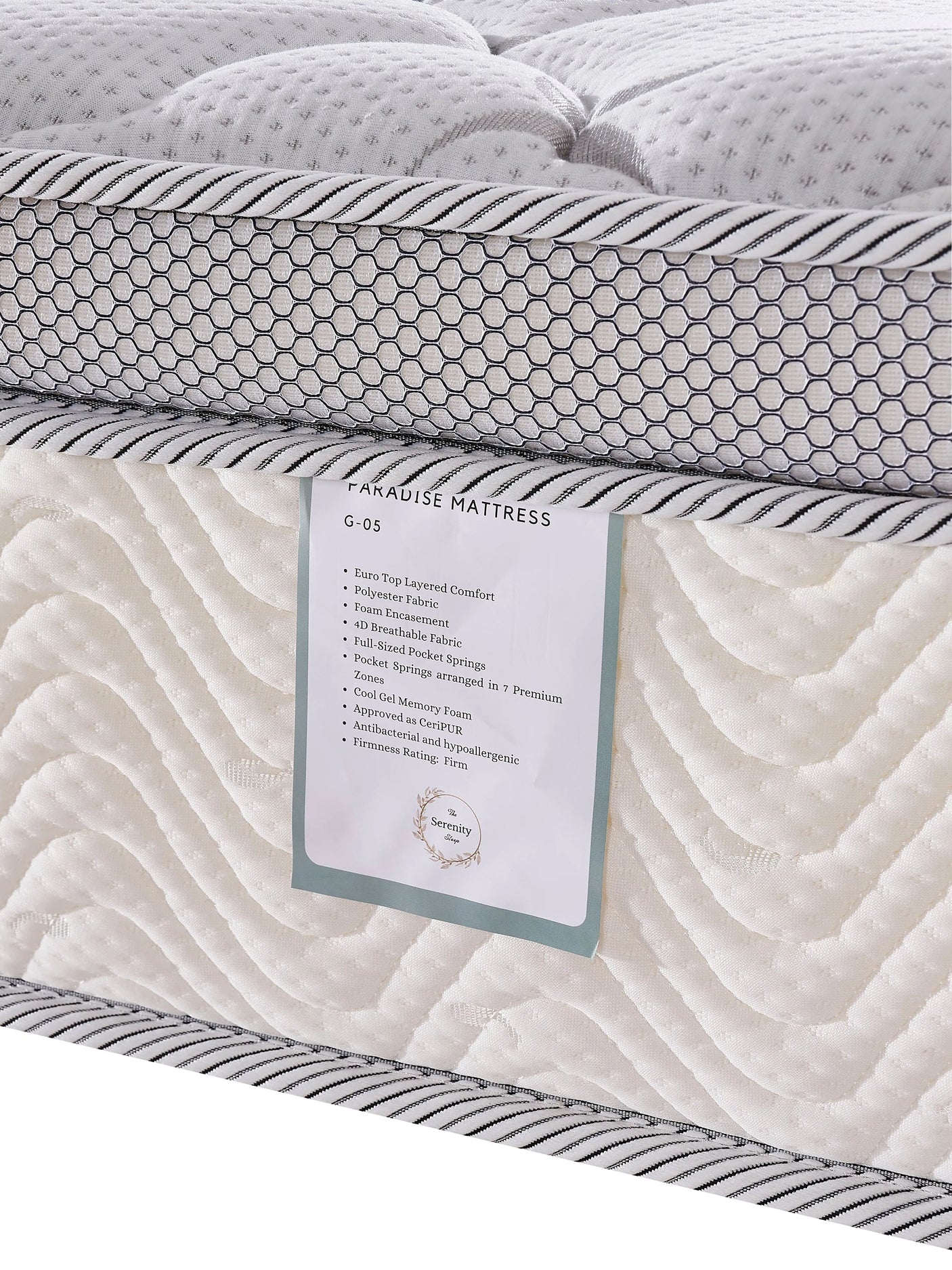 G05 Paradise Mattress - 4FT6 - W 137 X L 190 - G05-MATTRESS