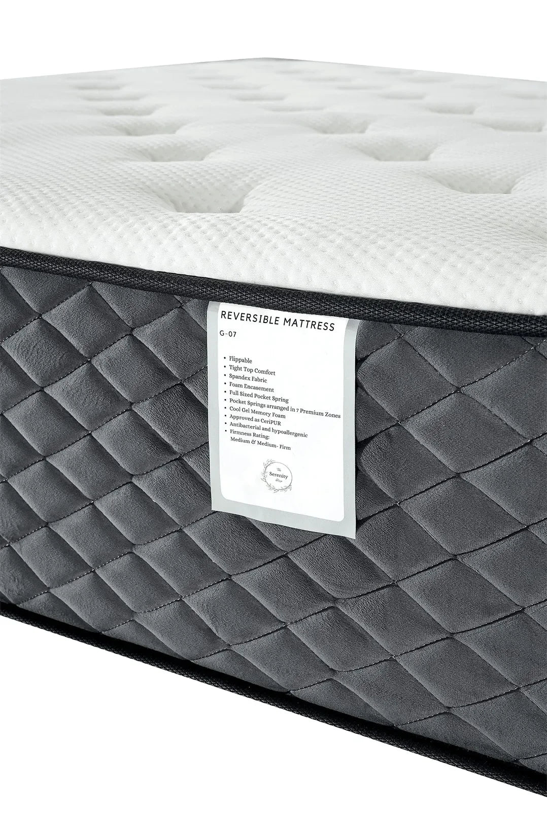 G07 Reversible - 4FT6 - W 137 X H 30 X L 190 - G07-MATTRESS