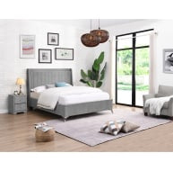 Mayo Bed Grey - Mayo Grey Bed 4ft 6 W 157.5 X H 135 X L 209 - Mayo Bed Grey