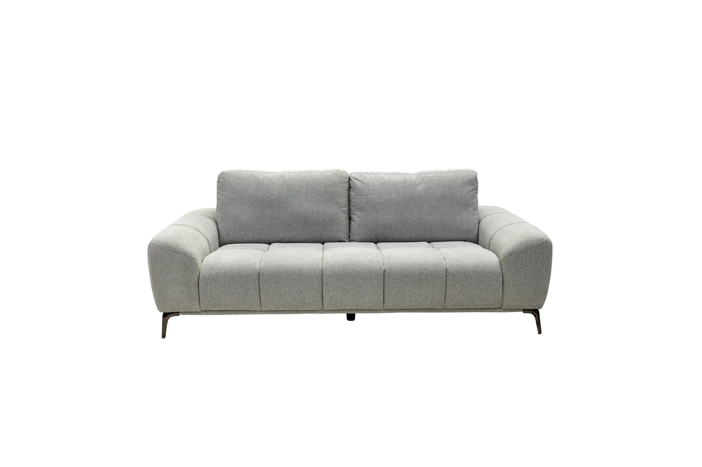 Hallie Fabric 2 Seater - Grey Weave