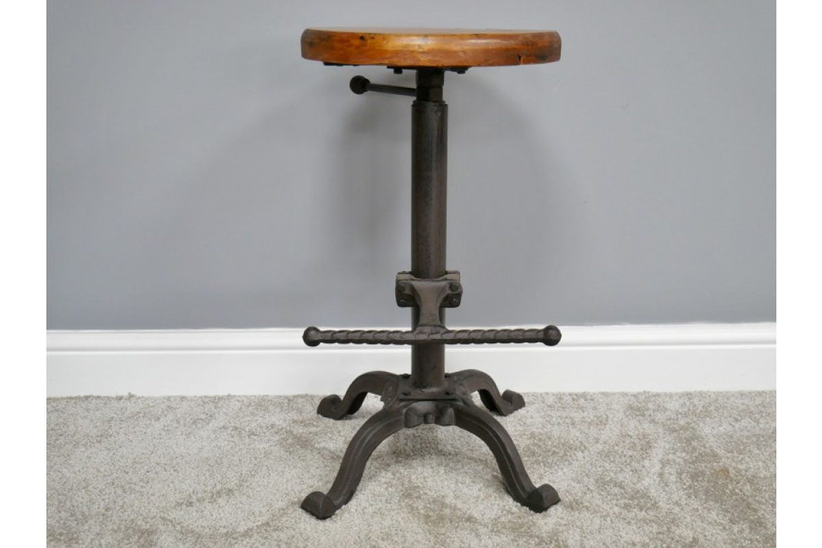 Stool With Wooden Top