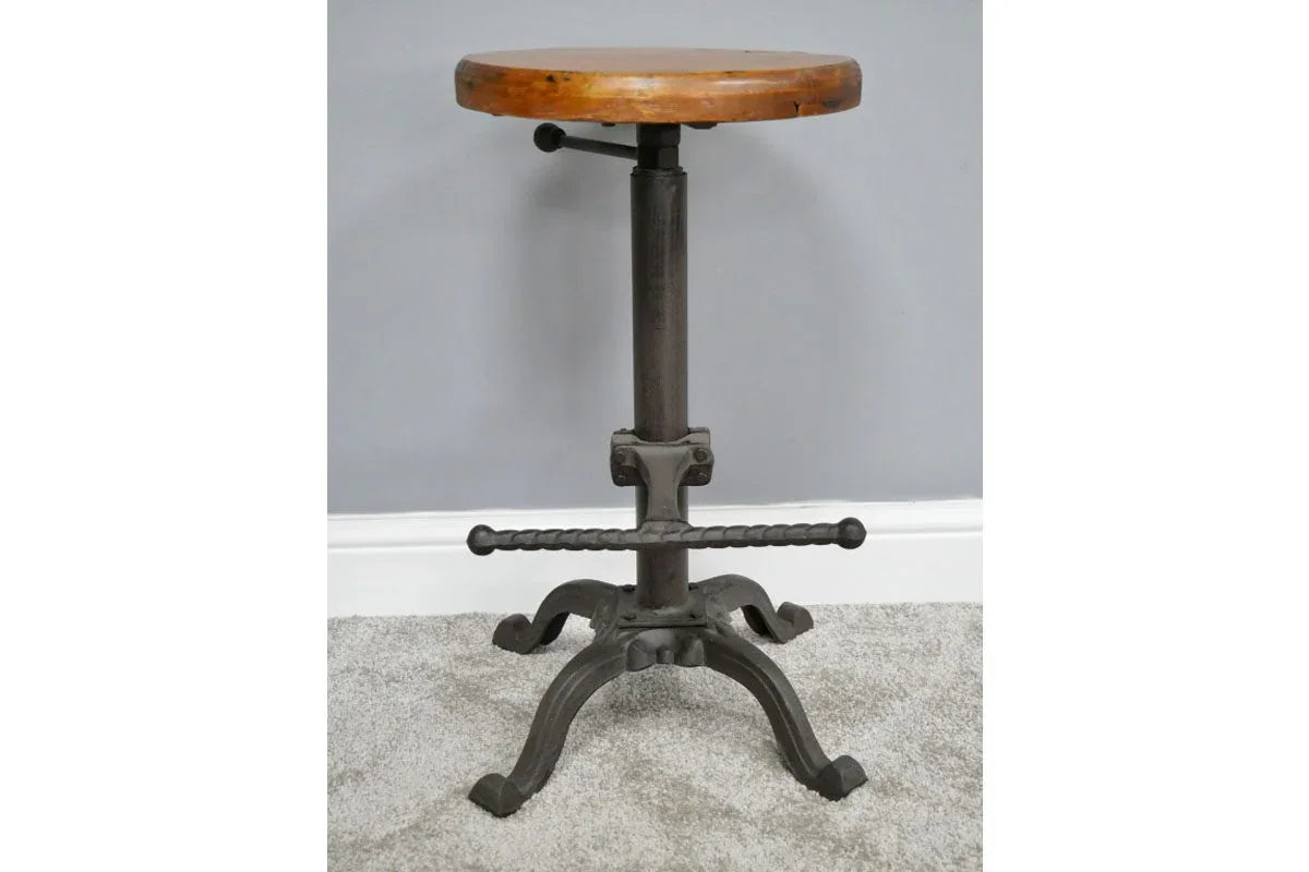 Stool With Wooden Top