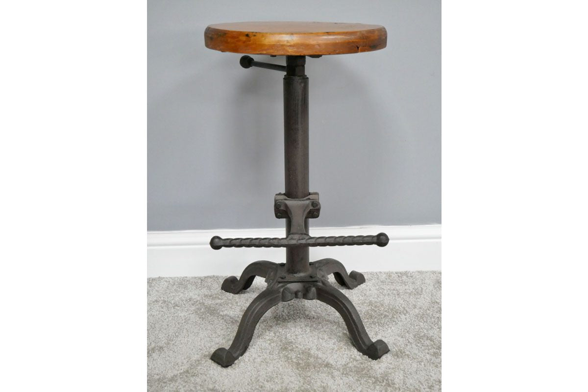Stool With Wooden Top