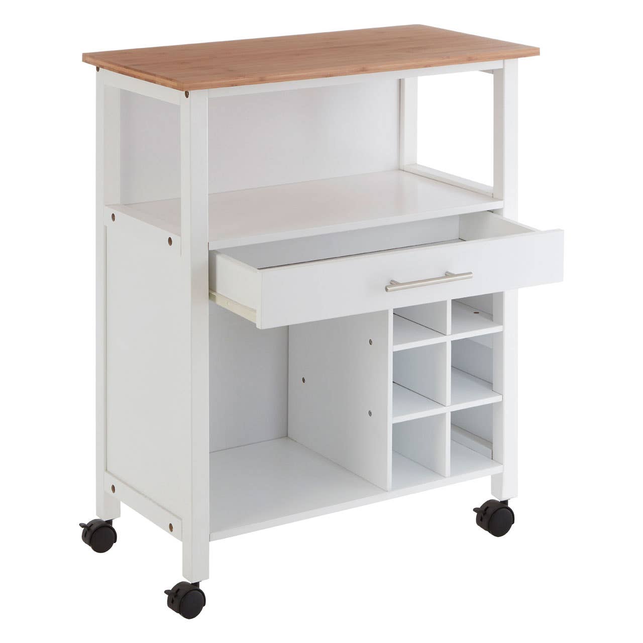 Sleek Kitchen Storage Trolley