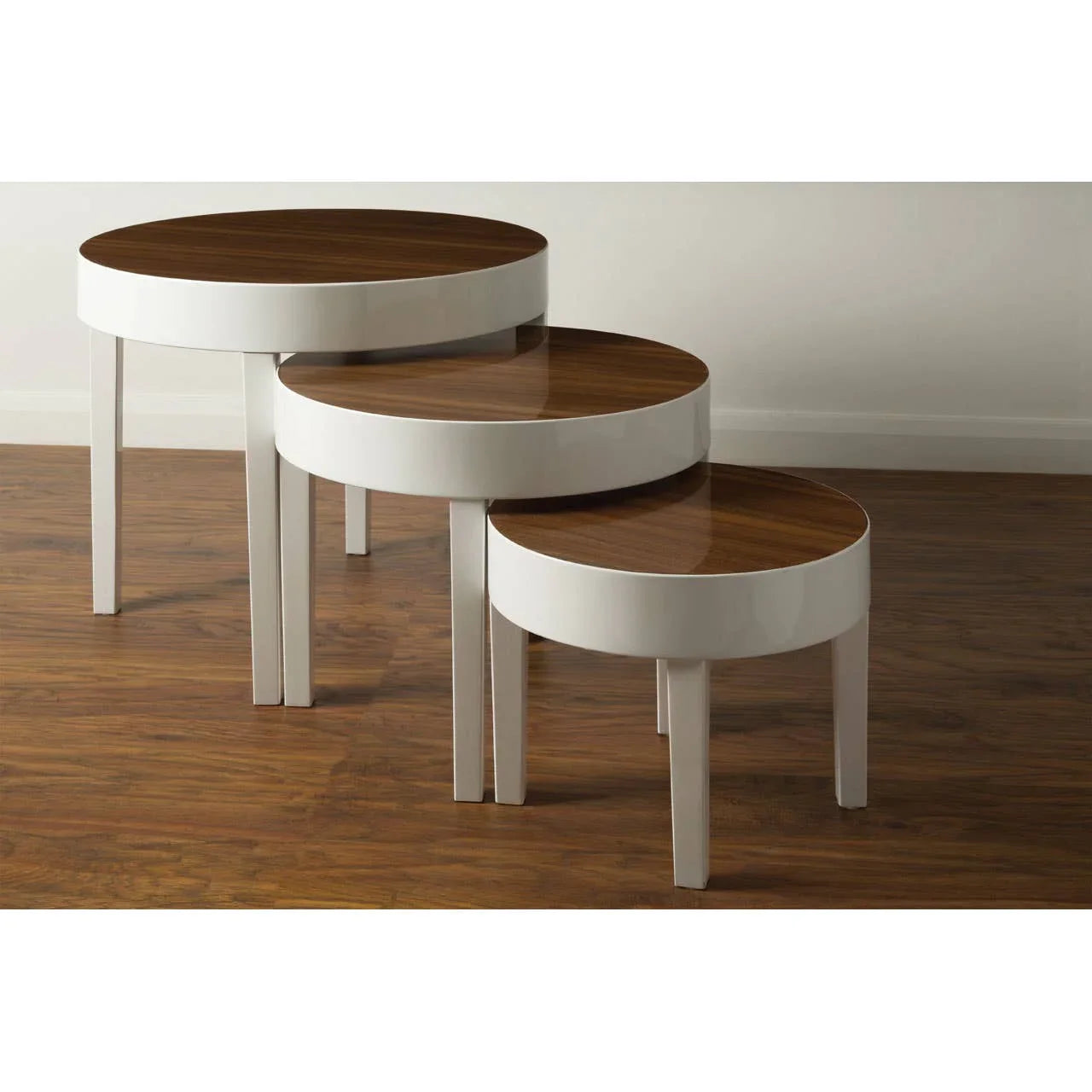 Glossy White Nesting Tables