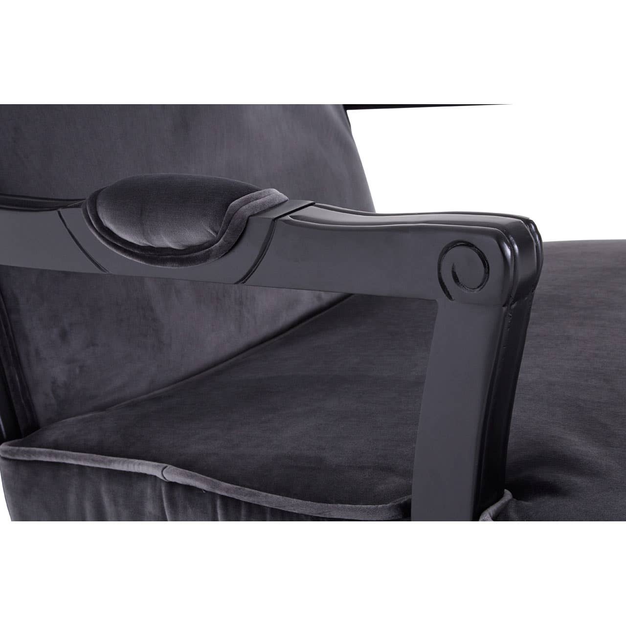 Plush Grey Velvet Lounge Set