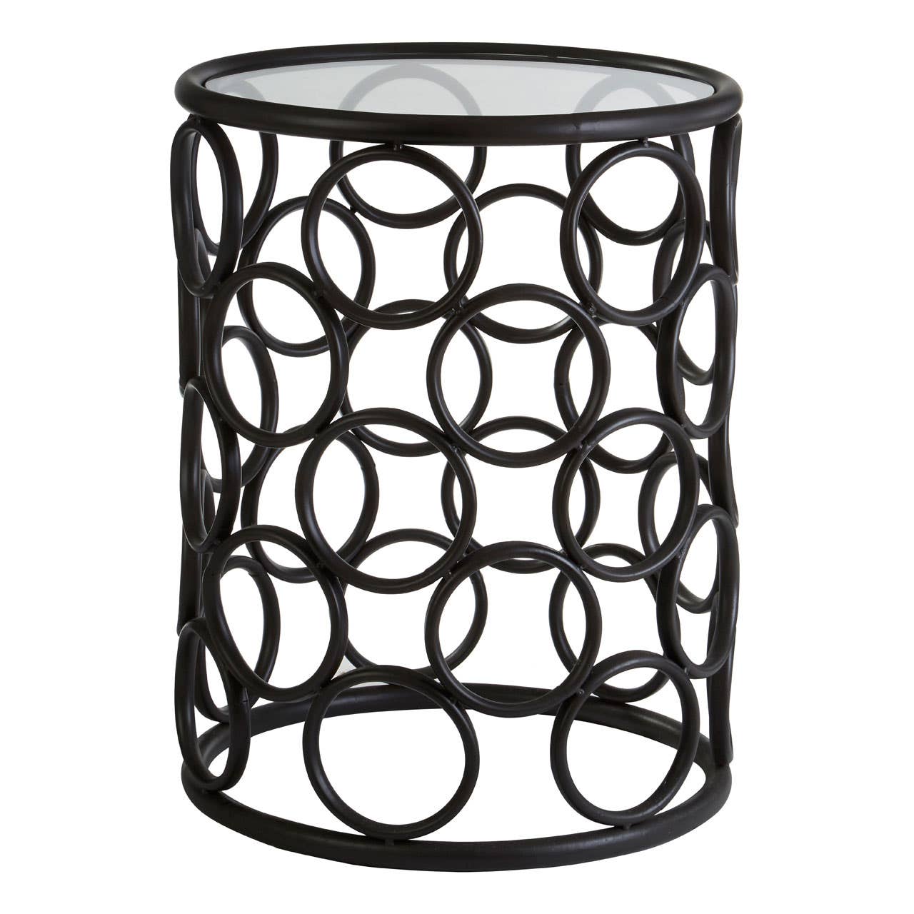 Circle Glass Side Table
