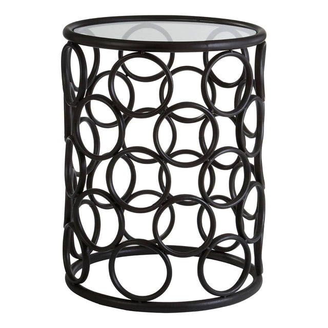 Circle Glass Side Table