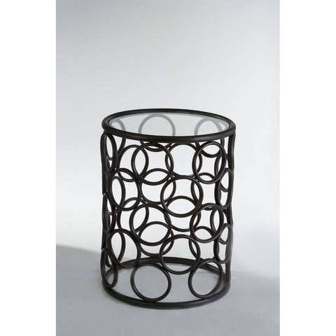 Circle Glass Side Table