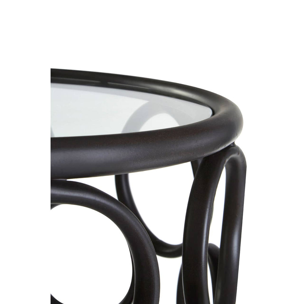 Circle Glass Side Table