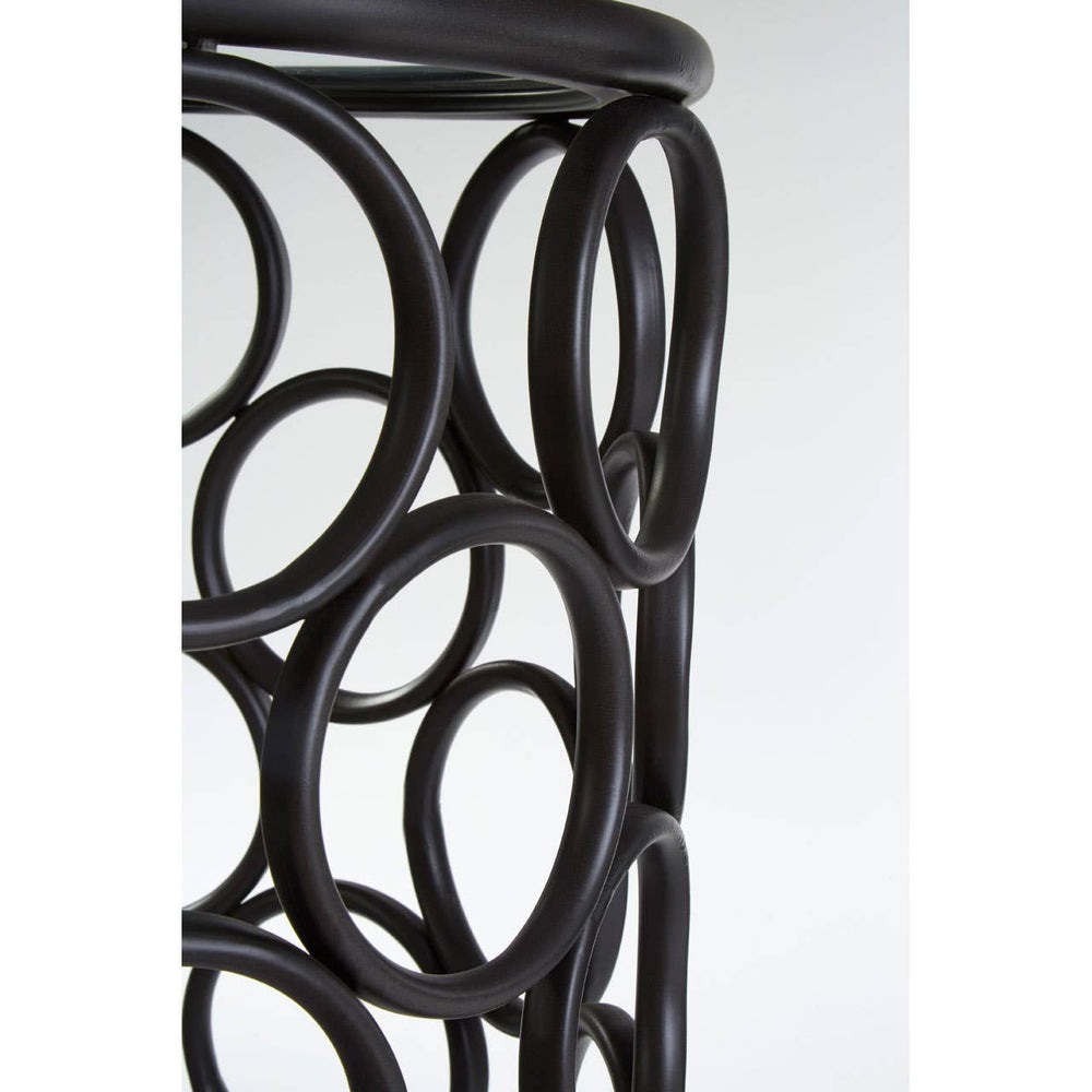 Circle Glass Side Table
