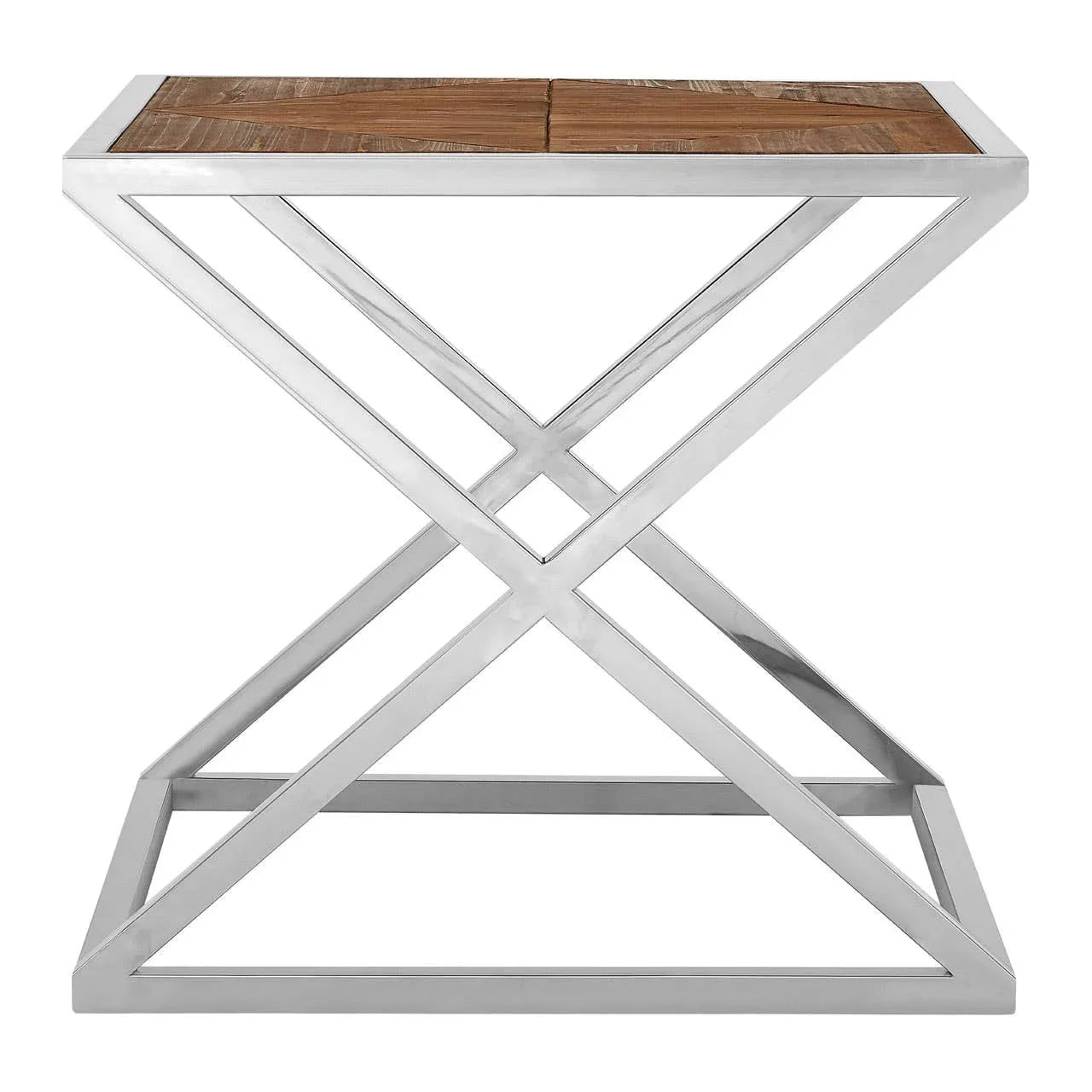 Diamond Chrome Side Table